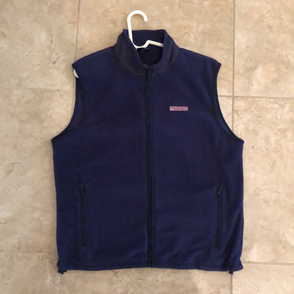 Mens Vineyard Vines Navy Vest Size Large
